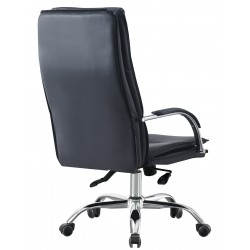 Sillón de oficina NEROTH, alto, mecanismo multifunción, similpiel negra
