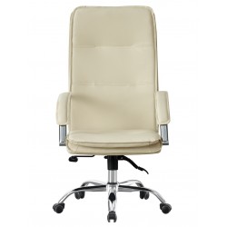 Sillón de oficina NEROTH, alto, mecanismo multifunción, similpiel crema