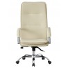 Sillón de oficina NEROTH, alto, mecanismo multifunción, similpiel crema