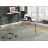 Mesa FRIBURGO, cristal templado transparente, 120 x 60 cms
