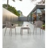Base de mesa IPANEMA, acero inoxidable, base de 70 x 40 cms, altura 72 cms (Pack de 2 unidades)