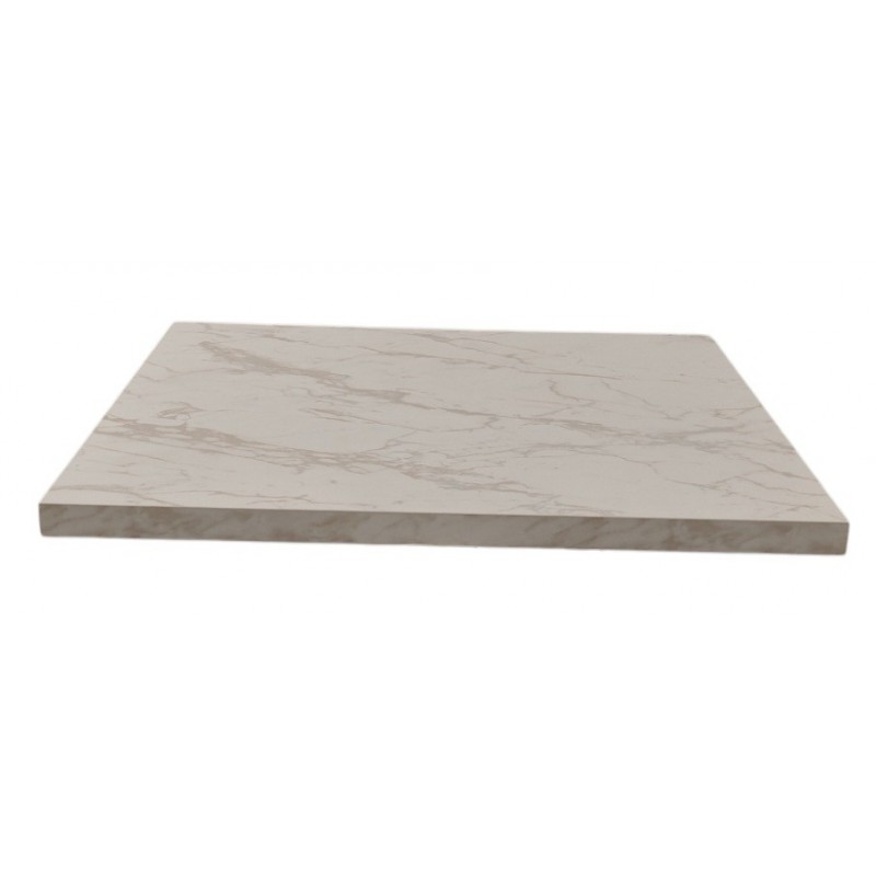 Tablero de melamina 30 mm, MÁRMOL CARRARA, 80 x 80 cms (Pack de 2 unidades)