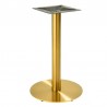 Base de mesa BOMBAY 72DO, acero inoxidable, dorada, base de acero de 8 mm. 45 cms de diámetro, altura 72 cms (Pack de 2 unidade