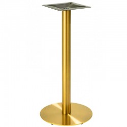 Base de mesa BOMBAY 110DO, acero inoxidable, dorada, base de acero de 8 mm. 45 cms de...