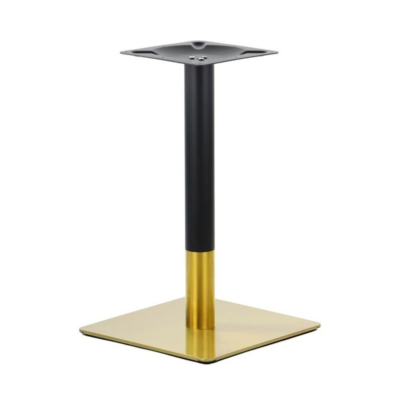 Base de mesa VERSALLES NEW 72 CUDO, dorada y negra, 45 x 45 cms, altura 72 cms (Pack de 2 unidades)
