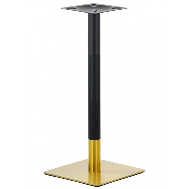 Base de mesa VERSALLES NEW 110 CUDO, alta, dorada y negra, 45 x 45 cms, altura 110 cms (Pack de 2 unidades)