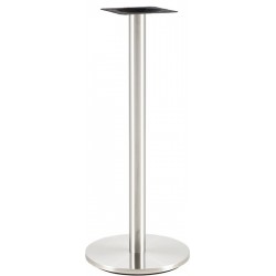 Base de mesa BENAGIL, alta, acero inoxidable, base 45 cms de diámetro, altura 110 cms (Pack de 2 unidades)