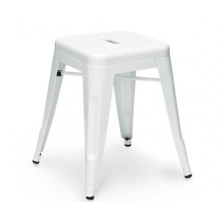 Taburete TOL EK LIMITED 46, bajo, acero, blanco (Pack de 4 unidades)