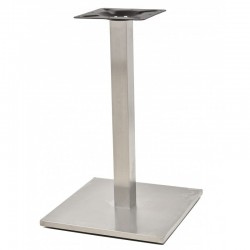 Base de mesa IPANEMA, acero inoxidable, base de 45 x 45 cms, altura 72 cms (Pack de 2 unidades)