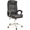 Sillón de oficina DUKE, alto, gas, basculante, similpiel negra