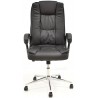 Sillón de oficina DUKE, alto, gas, basculante, similpiel negra
