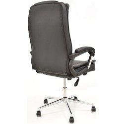 Sillón de oficina DUKE, alto, gas, basculante, similpiel negra