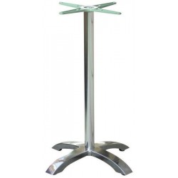 Base de mesa MILAN 110, alta, 4 brazos, aluminio* (Pack de 2 unidades)