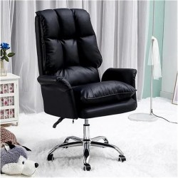 Sillón de oficina MAINZ, alto, giratorio, similpiel negra