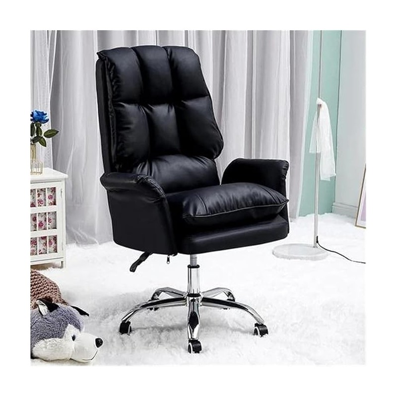 Sillón de oficina MAINZ, alto, giratorio, similpiel negra
