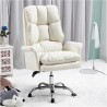 Sillón de oficina MAINZ, alto, giratorio, similpiel blanco roto