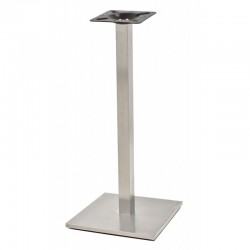 Base de mesa IPANEMA, alta, acero inoxidable, base de 45 x 45 cms, altura 110 cms (Pack...