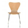 Silla JACOBO, apilable, cromada, acabado natural (Pack de 4 unidades)