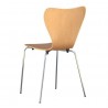 Silla JACOBO, apilable, cromada, acabado natural (Pack de 4 unidades)