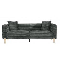Sofá LARIOS, 3 plazas, tejido corduroy gris