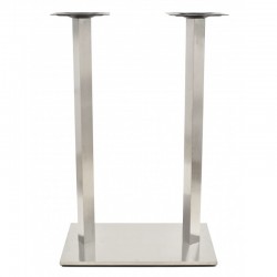 Base de mesa IPANEMA, alta, acero inoxidable, base de 70 x 40 cms, altura 110 cms (Pack de 2 unidades)