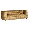 Sofá LORING, 3 plazas, tejido velvet camel 34