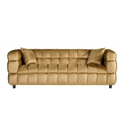 Sofá LORING, 3 plazas, tejido velvet camel 34