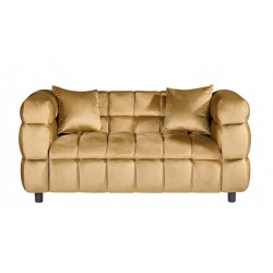 Sofá LORING, 2 plazas, tejido velvet camel 34