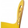 Silla PINSAPO, apilable, acero inoxidable, laminado amarillo (Pack de 4 unidades)