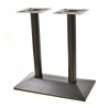 Base de mesa SOHO, rectangular, negra, base de 70 x 40 cms, altura 72 cms (Pack de 2 unidades)