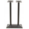 Base de mesa SOHO, alta, rectangular, negra, base de 70 x 40 cms, altura 110 cms (Pack de 2 unidades)