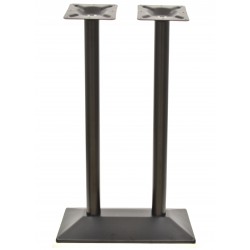 Base de mesa SOHO, alta, rectangular, negra, base de 70 x 40 cms, altura 110 cms (Pack de 2 unidades)