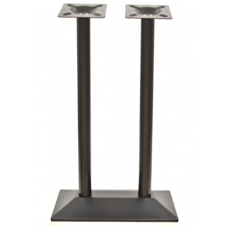 Base de mesa SOHO, alta, rectangular, negra, base de 70 x 40 cms, altura 110 cms (Pack de 2 unidades)