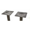 Base de mesa SOHO, alta, rectangular, negra, base de 70 x 40 cms, altura 110 cms (Pack de 2 unidades)