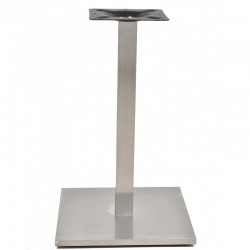 Base de mesa IPANEMA, acero inoxidable, base de 45 x 45 cms, altura 72 cms (Pack de 2 unidades)