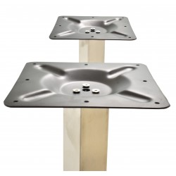 Base de mesa IPANEMA, acero inoxidable, base de 70 x 40 cms, altura 72 cms (Pack de 2 unidades)