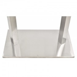 Base de mesa IPANEMA, acero inoxidable, base de 70 x 40 cms, altura 72 cms (Pack de 2 unidades)