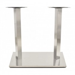 Base de mesa IPANEMA, acero inoxidable, base de 70 x 40 cms, altura 72 cms (Pack de 2 unidades)