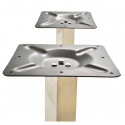 Base de mesa IPANEMA, alta, acero inoxidable, base de 70 x 40 cms, altura 110 cms (Pack de 2 unidades)