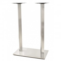 Base de mesa IPANEMA, alta, acero inoxidable, base de 70 x 40 cms, altura 110 cms (Pack de 2 unidades)