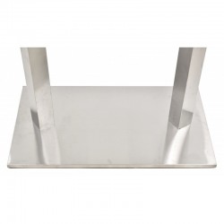 Base de mesa IPANEMA, alta, acero inoxidable, base de 70 x 40 cms, altura 110 cms (Pack de 2 unidades)