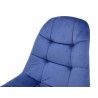 Silla LORENA, madera, tapizada velvet azul (Pack de 4 unidades)