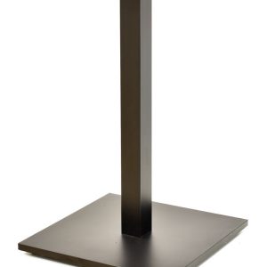 Base de mesa BEVERLY 50C, tubo cuadrado, negra, base de 50 x 50 cms, altura 72 cms