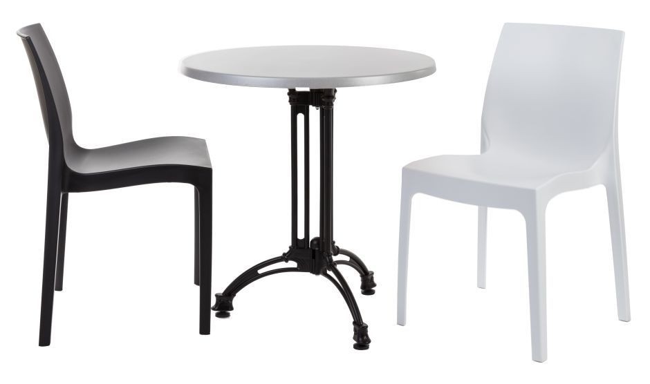 Base de mesa EIFFEL, aluminio, 3 pies, negra, altura 70 cms.