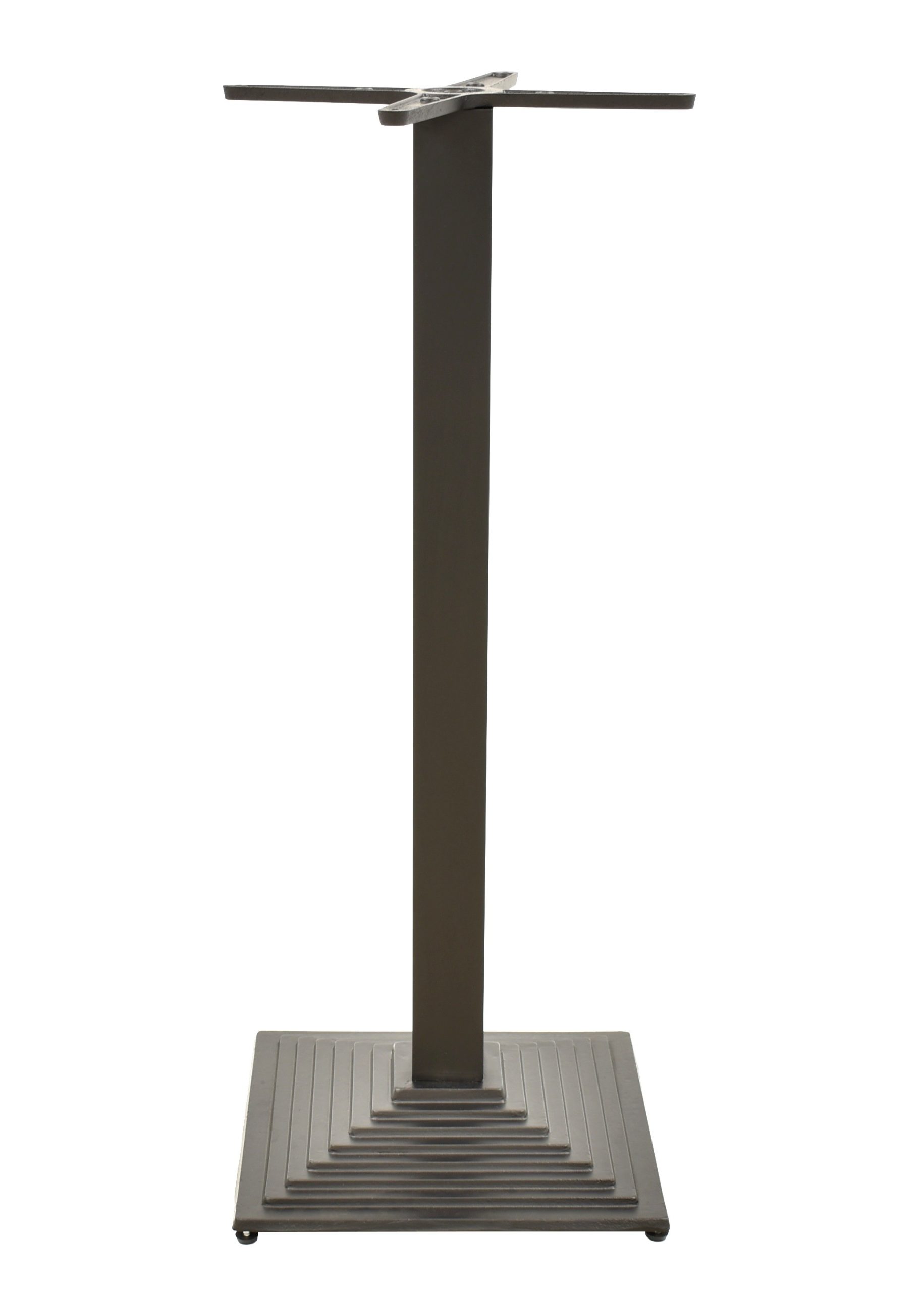 Base de mesa ELBA, alta, negra, base de 44 x 44 cms, altura 110 cms