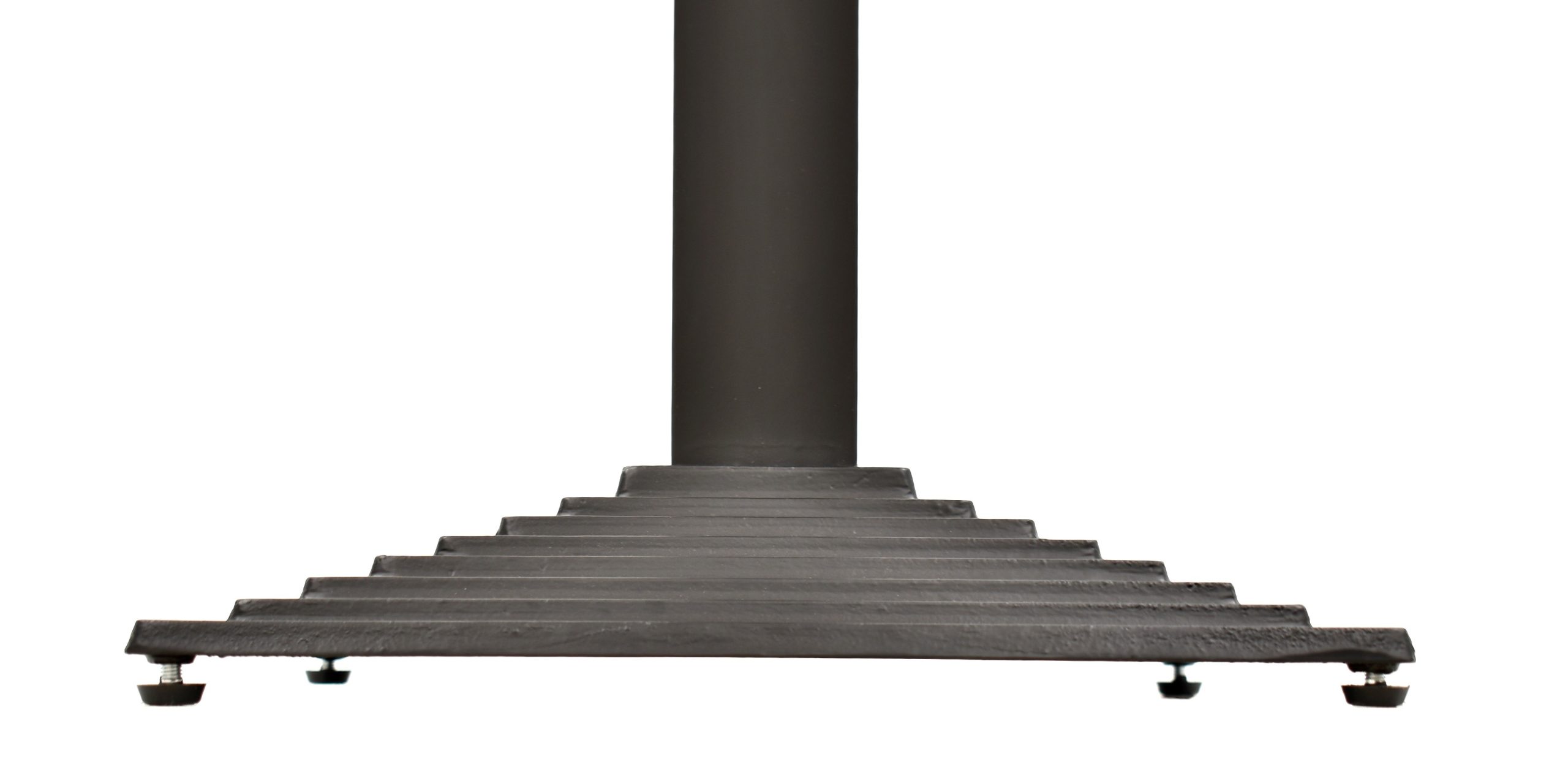 Base de mesa ELBA, alta, negra, base de 44 x 44 cms, altura 110 cms