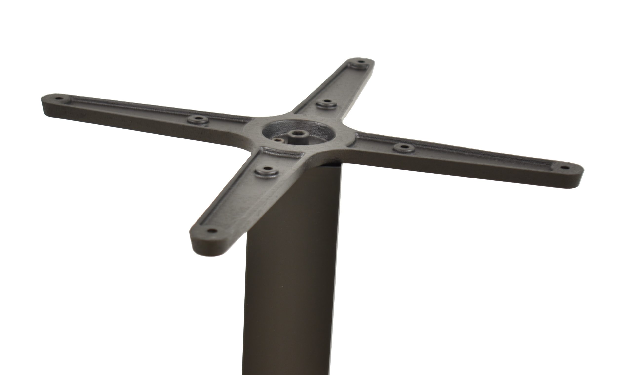 Base de mesa ELBA, alta, negra, base de 44 x 44 cms, altura 110 cms