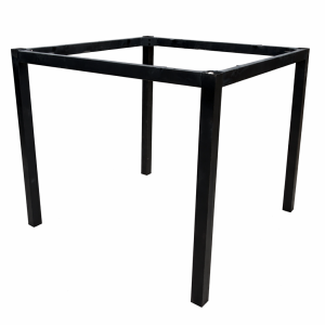 Base de mesa GETTY, metal, negro, altura 72 cms, para tableros de 80 x 80 cms