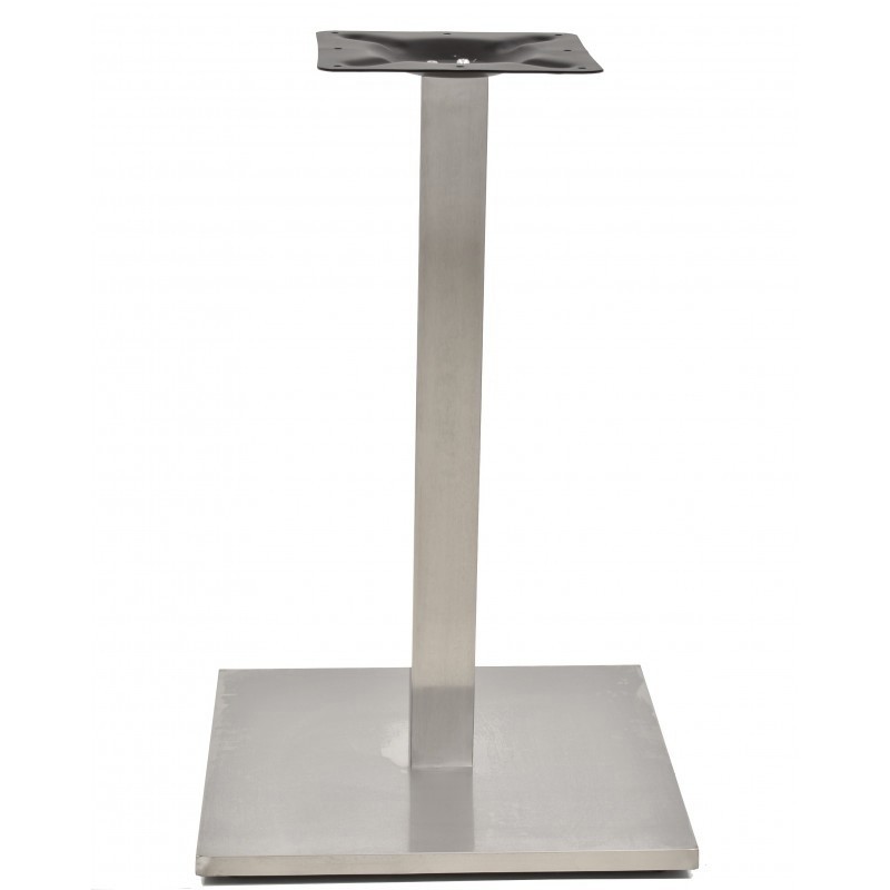 Base de mesa IPANEMA, acero inoxidable, base de 45 x 45 cms, altura 72 cms