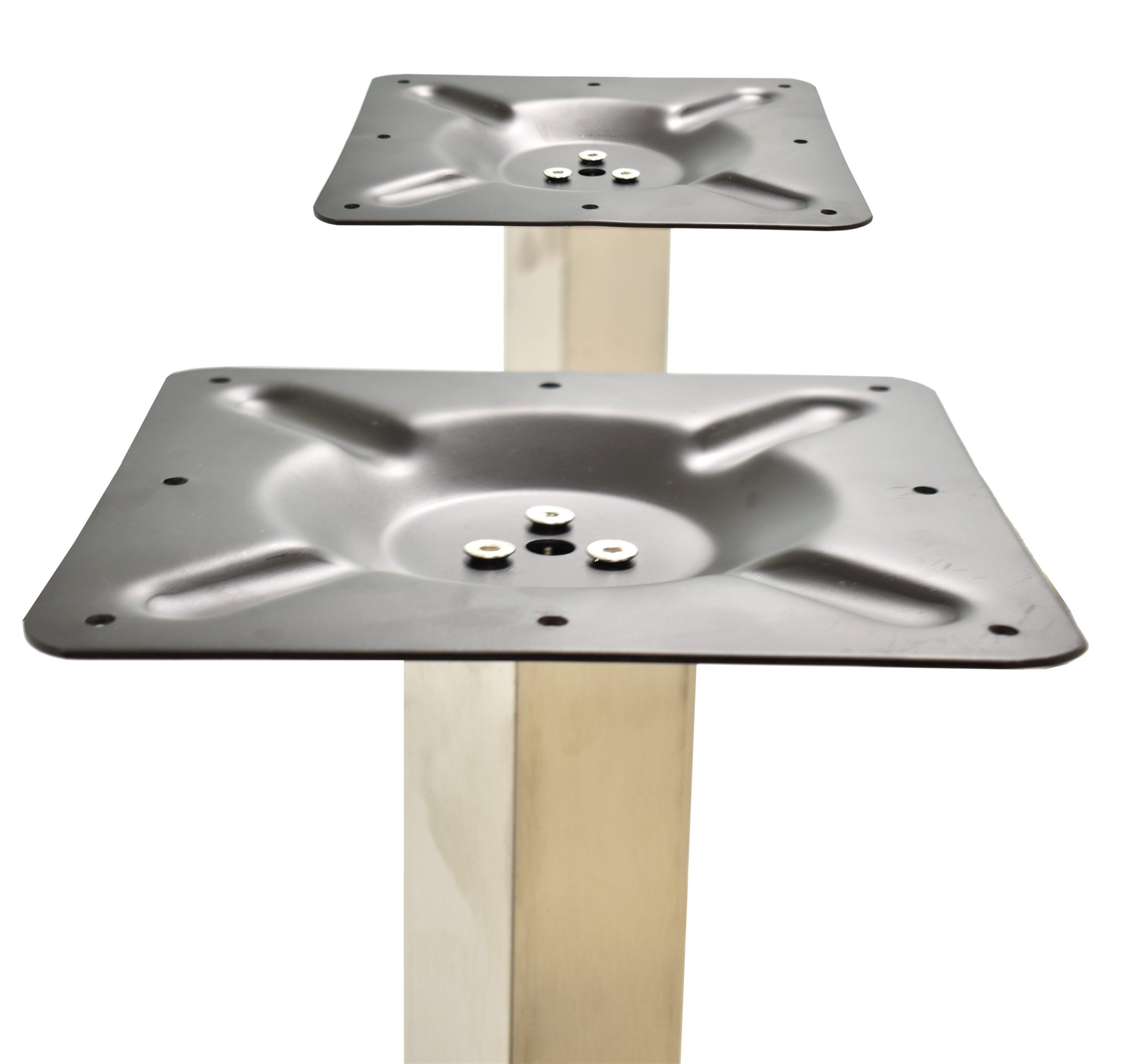 Base de mesa IPANEMA, acero inoxidable, base de 70 x 40 cms, altura 72 cms